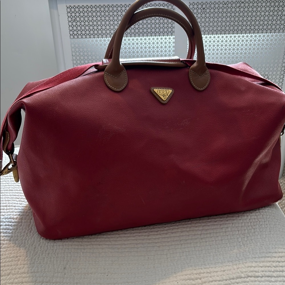 Solara Paris Jump Burgundy Leather Overnight Travel Bag by BOYT
